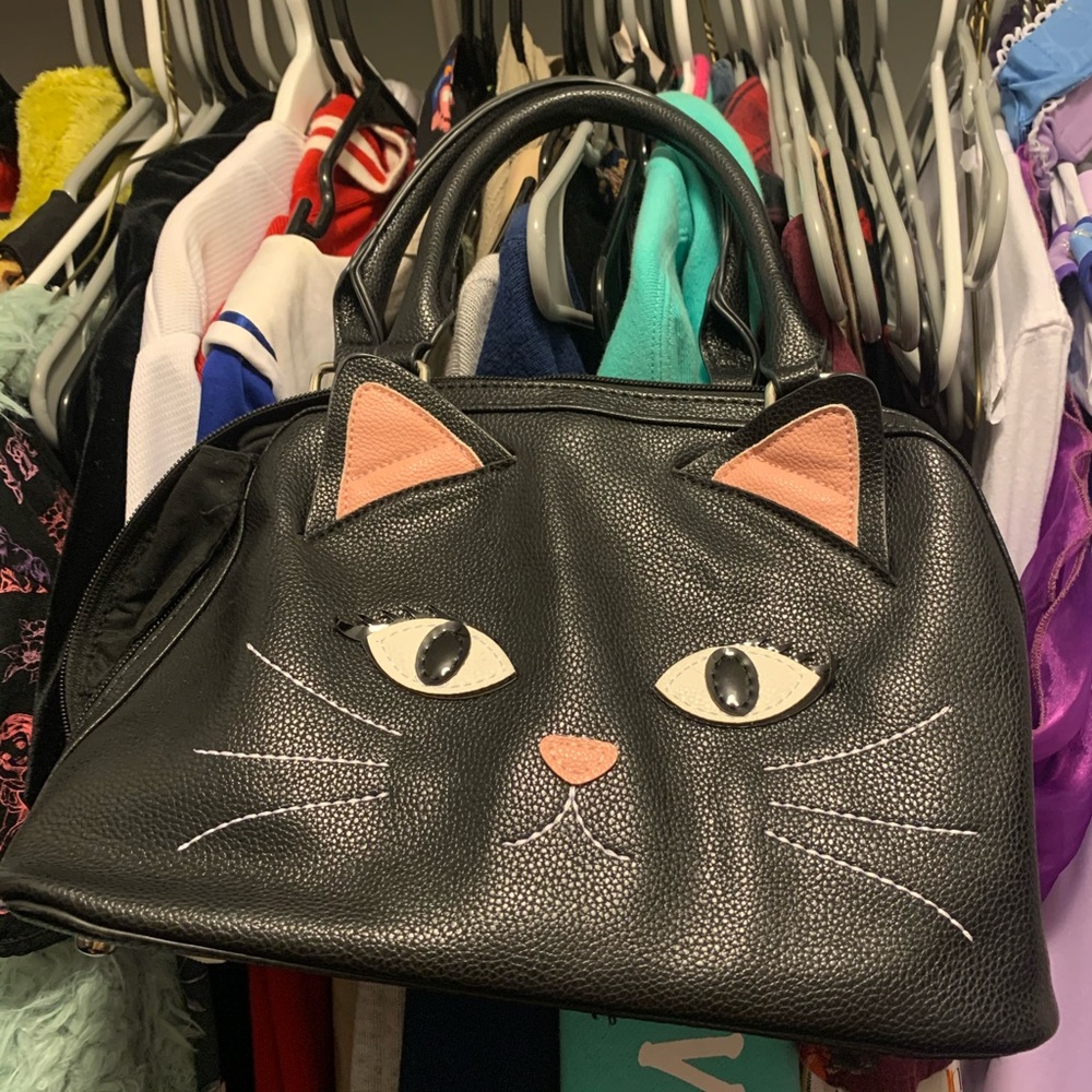 Black cat purse